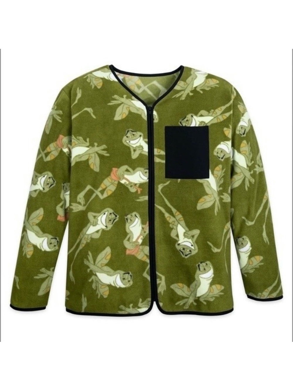 Disney Unisex Fleece Jacket Princess and the Frog Prince Naveen Tiana Halloween